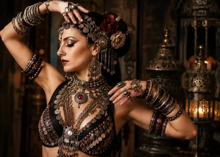 danzatrici Tribal Fusion gioielli